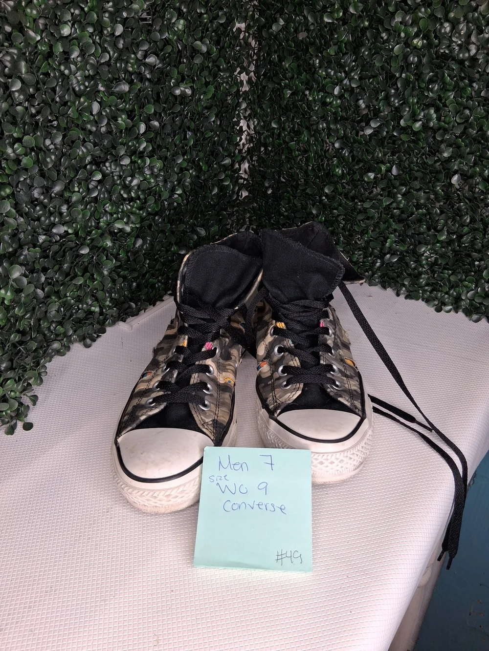 Converse Kids' Camo High-Top Sneakers in Black - Picture 3 of 3